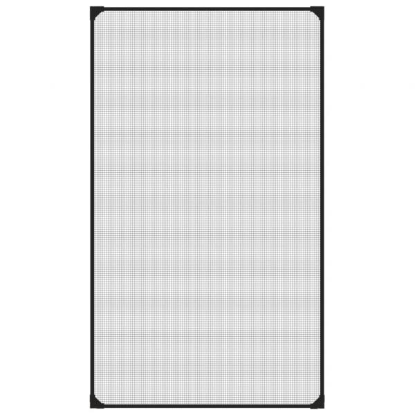 Magnet-Insektenschutz für Fenster Anthrazit 80x140 cm