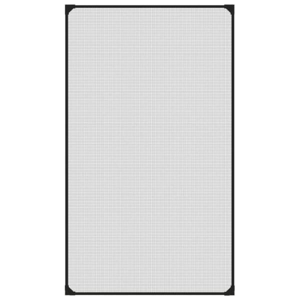 Magnet-Insektenschutz für Fenster Anthrazit 80x140 cm
