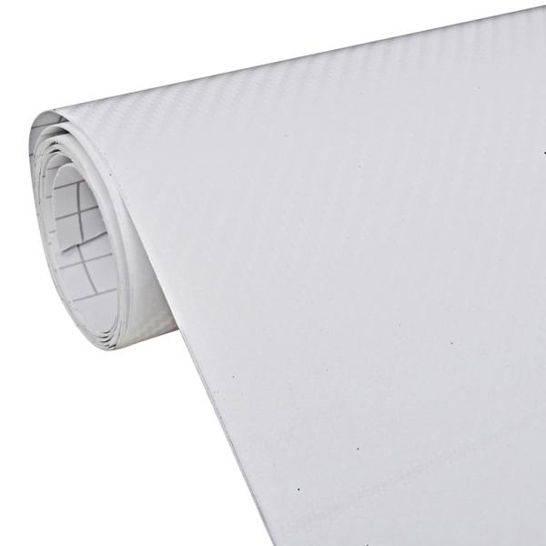 ARDEBO.de - Autofolien 2 Stk. 3D Weiß 100x150 cm+50x150 cm