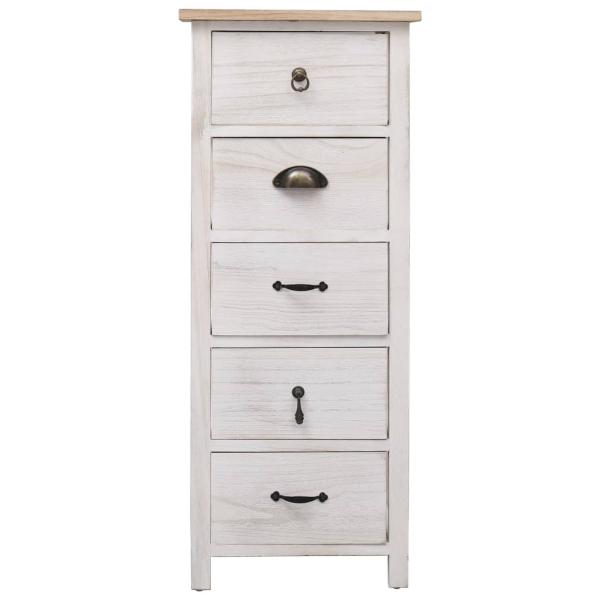 Beistellschrank 35x25x87 cm Massivholz Paulownia