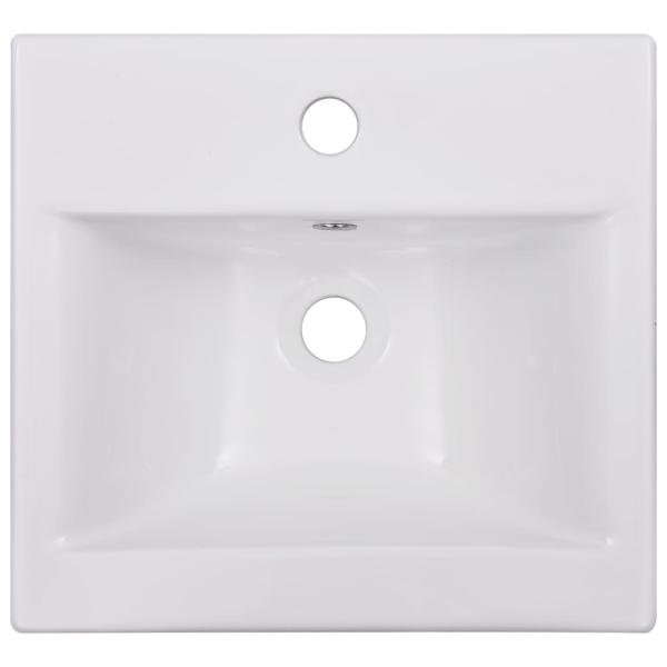 Badmöbel-Set Weiß Holzwerkstoff