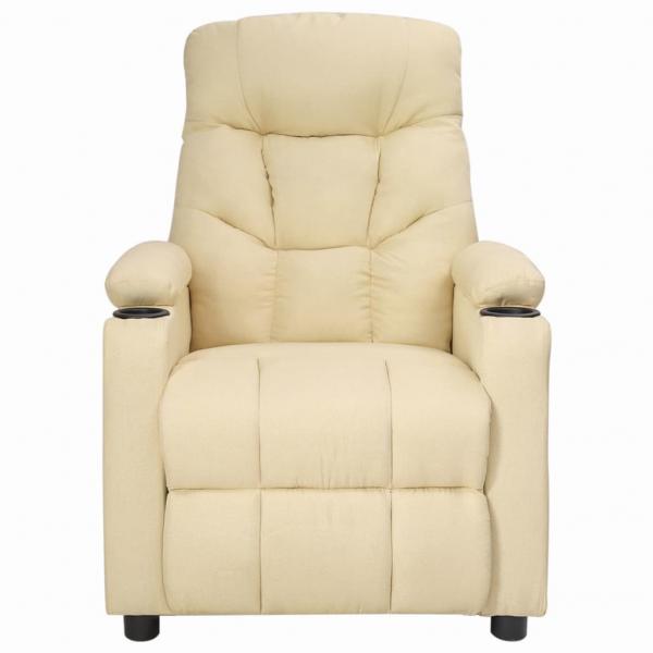 Massagesessel Creme Stoff
