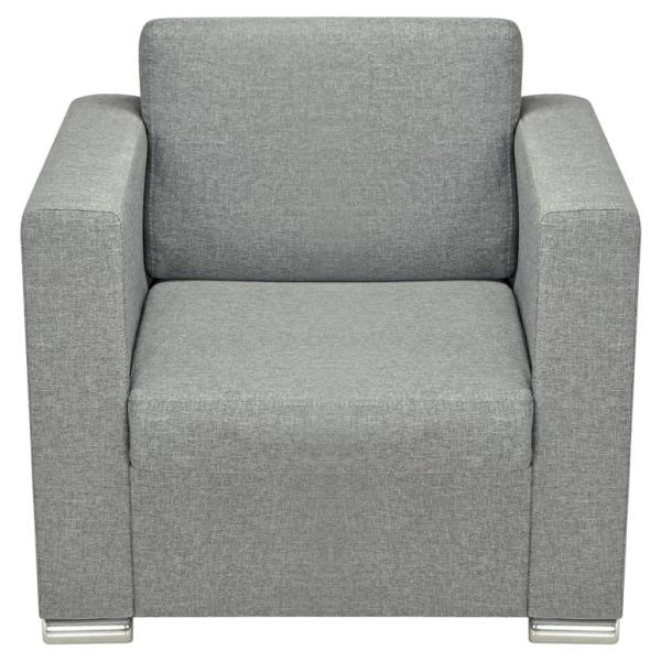Sessel Hellgrau Stoff