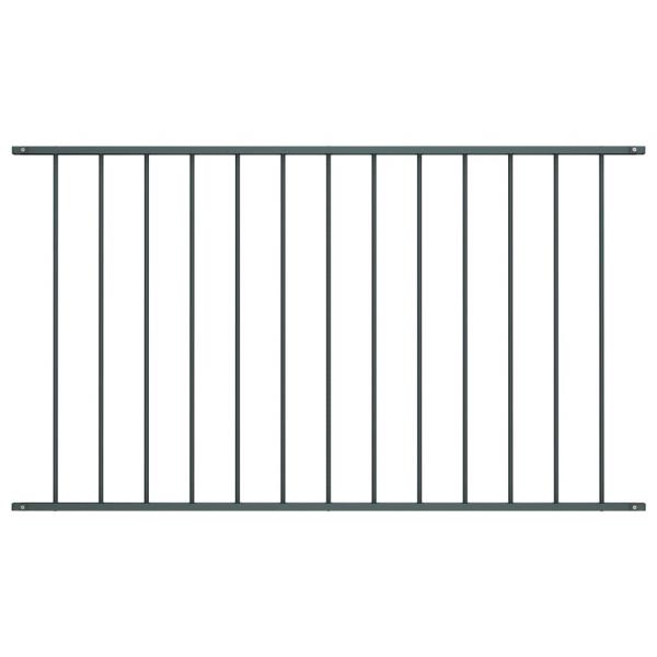 ARDEBO.de - Zaunfeld Pulverbeschichteter Stahl 1,7 x 1,25 m Anthrazit