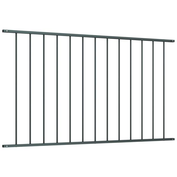 Zaunfeld Pulverbeschichteter Stahl 1,7 x 1,25 m Anthrazit