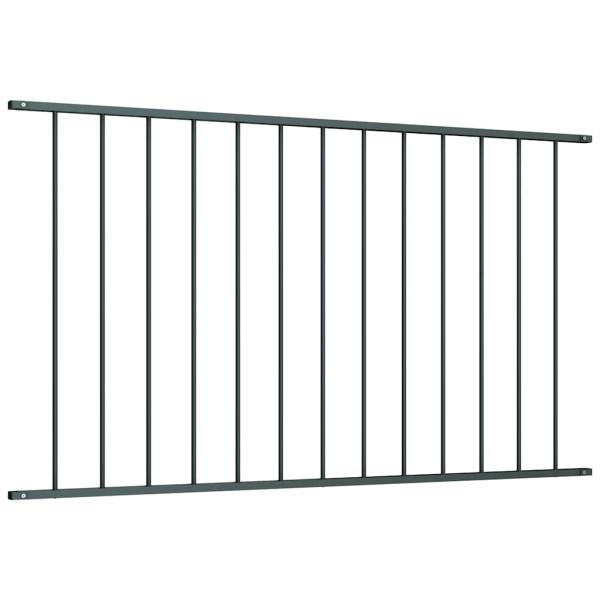 Zaunfeld Pulverbeschichteter Stahl 1,7 x 1,25 m Anthrazit