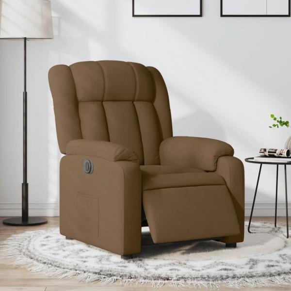 ARDEBO.de - Relaxsessel Elektrisch Braun Stoff