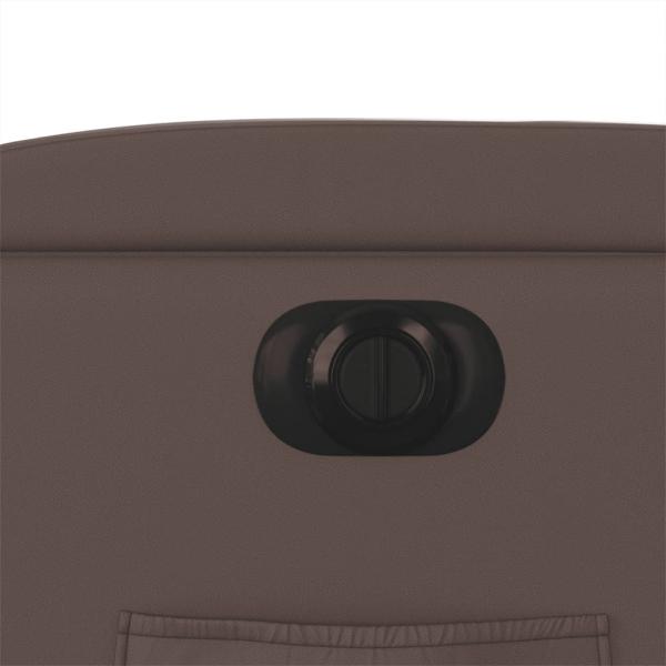 Relaxsessel mit Aufstehhilfe Elektrisch Braun Kunstleder