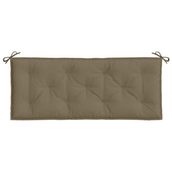 Gartenbank-Auflage Melange Taupe 120x50x7 cm Stoff