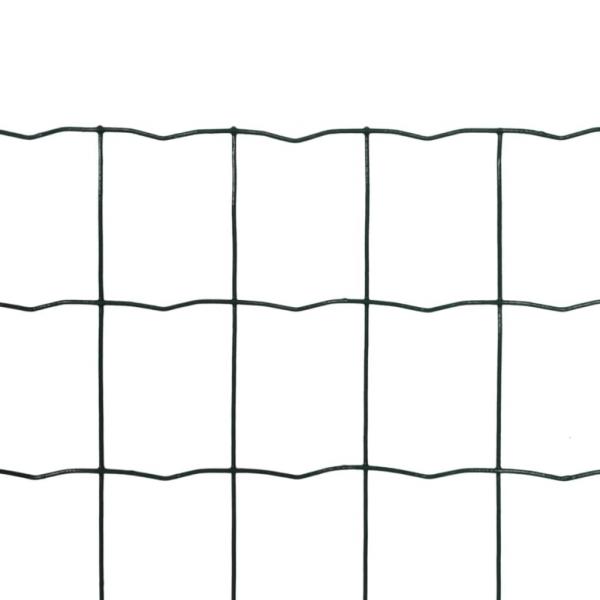 Eurozaun Stahl 25 x 1,7 m Grün