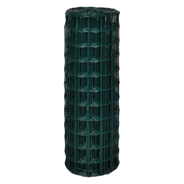 Eurozaun Stahl 25 x 1,7 m Grün