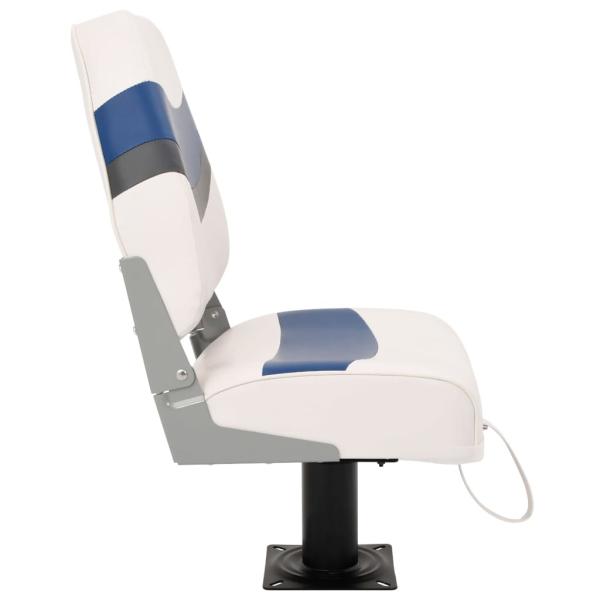 4-tlg. Bootssitz-Set Klappbar Hohe Rückenlehne