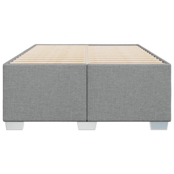Bettgestell Hellgrau 120x190 cm Stoff