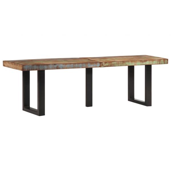 ARDEBO.de - Bank 160 cm Massives Altholz und Stahl