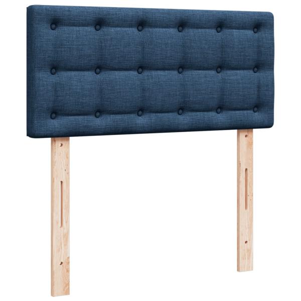 ARDEBO.de - Boxspringbett mit Matratze Blau 100x200 cm Stoff
