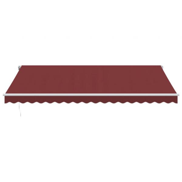 Markise Automatisch mit LED Weinrot 450x300 cm