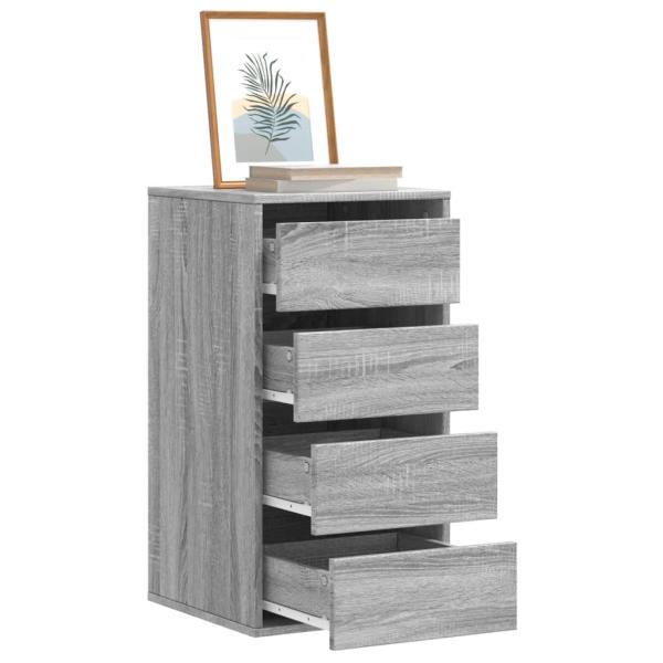 ARDEBO.de - Kommode Grau Sonoma 40x41x76 cm Holzwerkstoff
