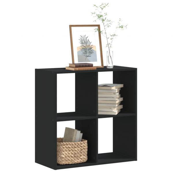 ARDEBO.de - Bücherregal Schwarz 68,5x32x68,5 cm Holzwerkstoff