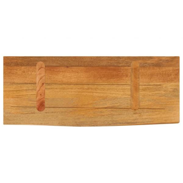 Tischplatte mit Baumkante 70x20x3,8 cm Massivholz Mango
