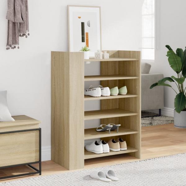 ARDEBO.de - Schuhschrank Sonoma-Eiche 74,5x37,5x100 cm Holzwerkstoff