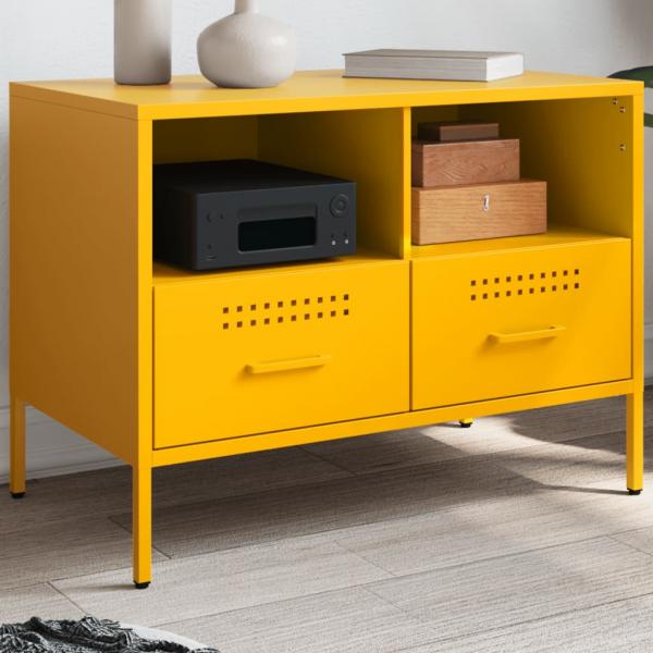 ARDEBO.de - TV-Schrank Senfgelb 68x39x50,5 cm Stahl