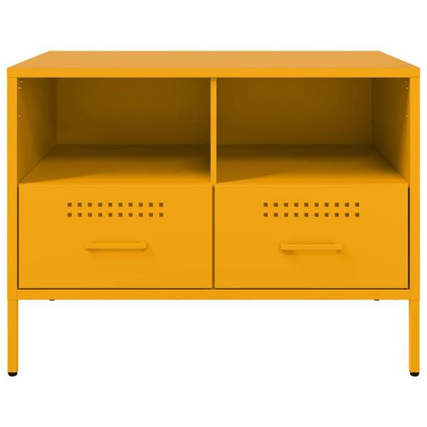 TV-Schrank Senfgelb 68x39x50,5 cm Stahl