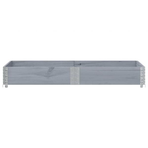 Pflanzkasten Grau 150x100 cm Massivholz Kiefer