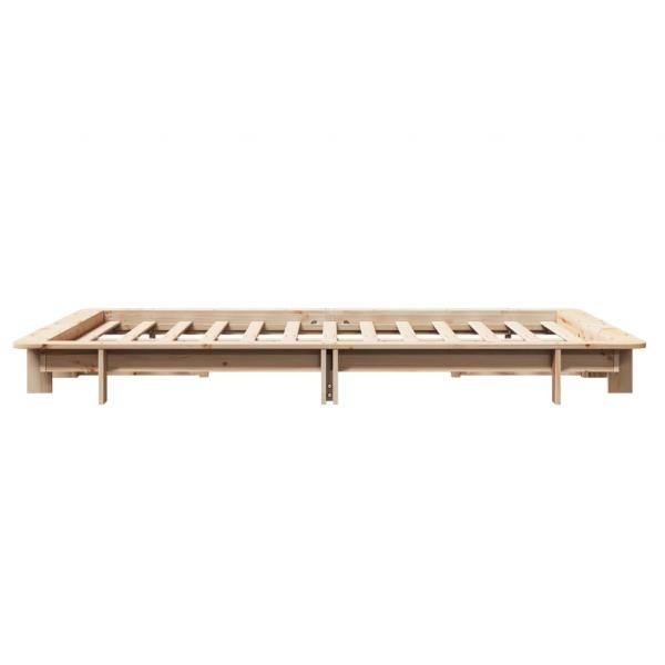 Massivholzbett ohne Matratze 120x200 cm Kiefernholz