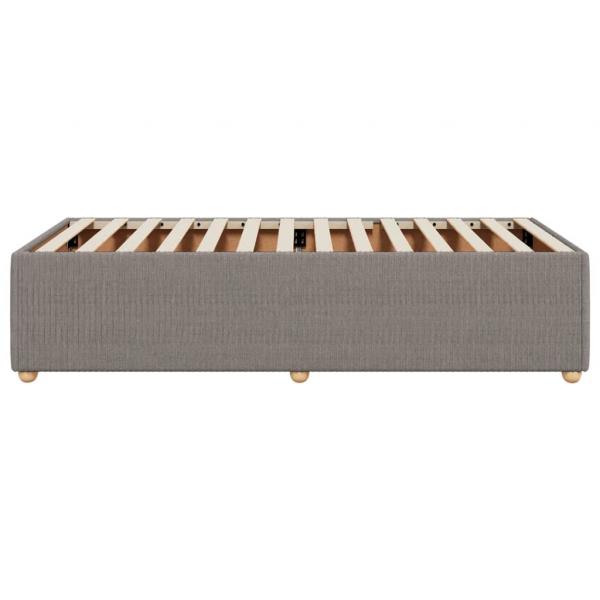 Bettgestell Taupe 90x190 cm Stoff