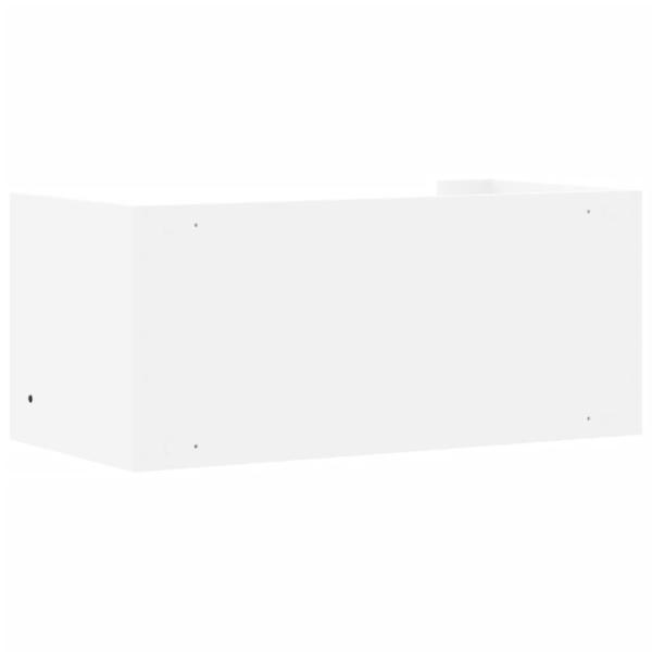 Wandregal Weiß 70,5x35x30,5 cm Holzwerkstoff