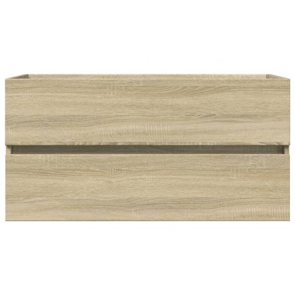 2-tlg. Badmöbel-Set Keramik und Holzwerkstoff