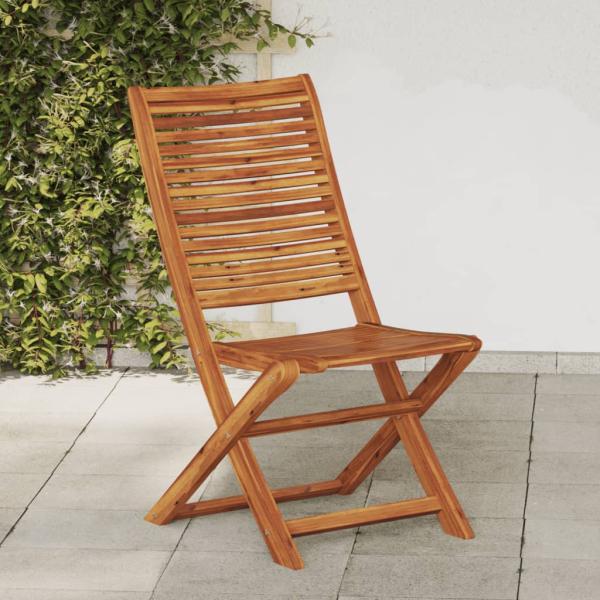 ARDEBO.de - Gartenstühle 2 Stk. Klappbar Massivholz Akazie