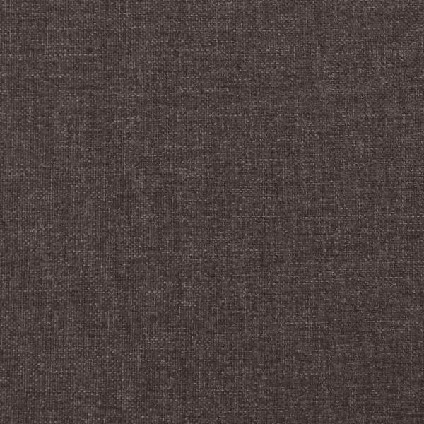Bettgestell ohne Matratze Dunkelbraun 120x200 cm Stoff