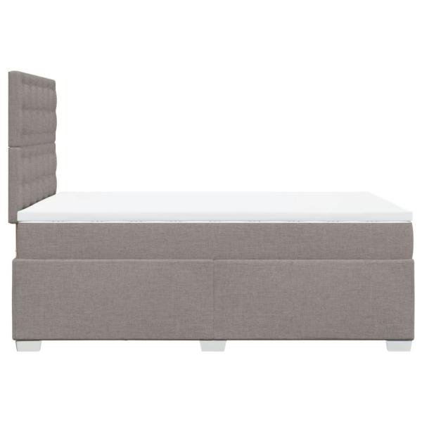Boxspringbett mit Matratze Taupe 120x190 cm Stoff