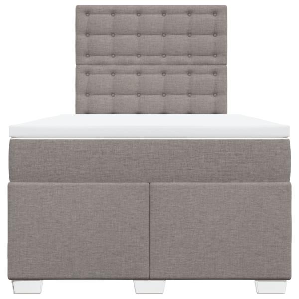 Boxspringbett mit Matratze Taupe 120x190 cm Stoff