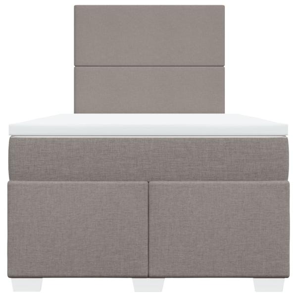 Boxspringbett mit Matratze Taupe 120x190 cm Stoff