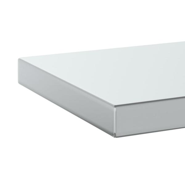 Wandregale 2 Stk. 100x23,5 cm Silbern Edelstahl