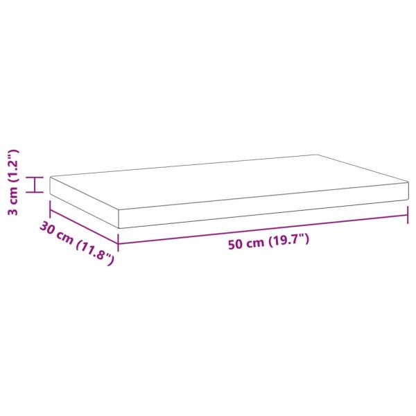 Wandregale 2 Stk. 50x30 cm Schwarz Edelstahl