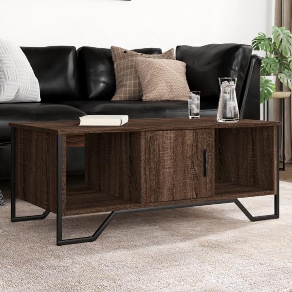 ARDEBO.de - Couchtisch Braun Eichen-Optik 100x51x40 cm Holzwerkstoff