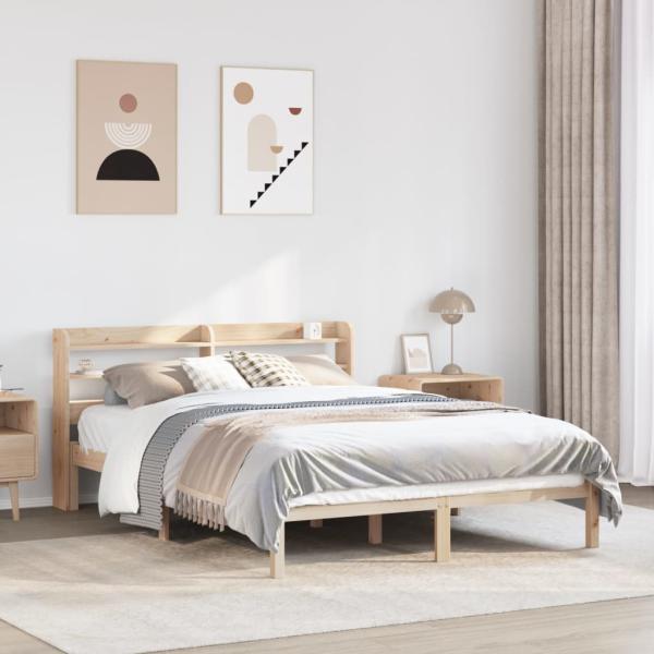 ARDEBO.de - Massivholzbett ohne Matratze 150x200 cm Kiefernholz