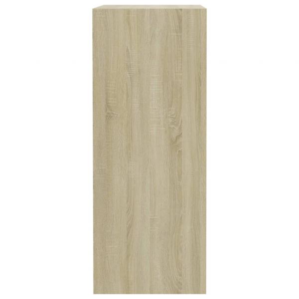 Bücherregal 2 Fächer Sonoma-Eiche 40x30x76,5 cm Holzwerkstoff