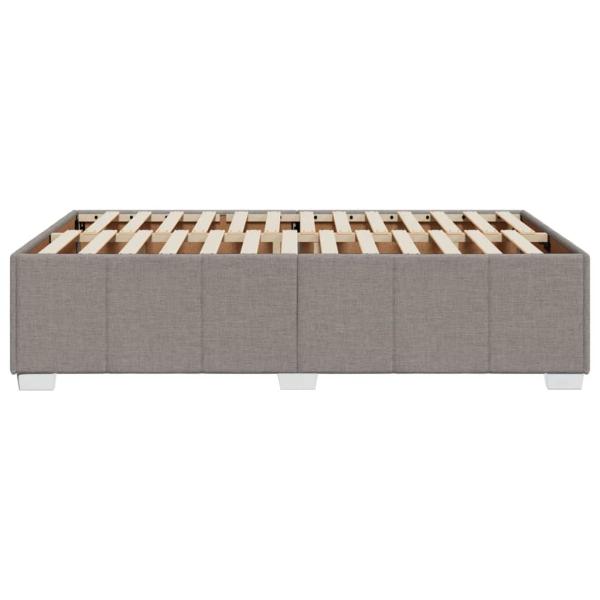 Bettgestell ohne Matratze Taupe 120x200 cm Stoff