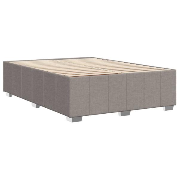 Bettgestell ohne Matratze Taupe 140x190 cm Stoff