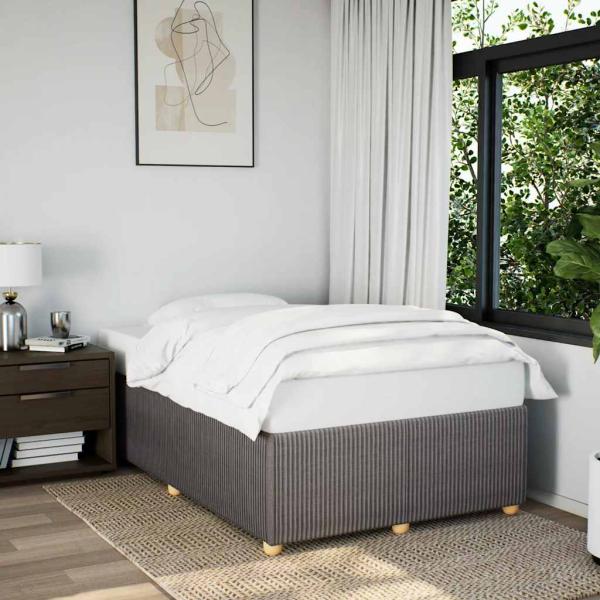 ARDEBO.de - Bettgestell Taupe 120x190 cm Stoff