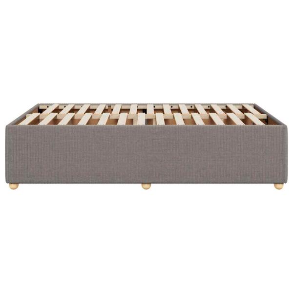 Bettgestell Taupe 120x190 cm Stoff