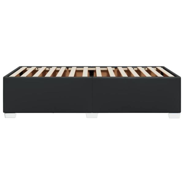 Bettgestell Schwarz 100x200 cm Kunstleder