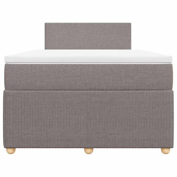 Boxspringbett mit Matratze Taupe 120x190 cm Stoff