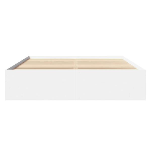 Bettgestell Weiß 150x200 cm Holzwerkstoff