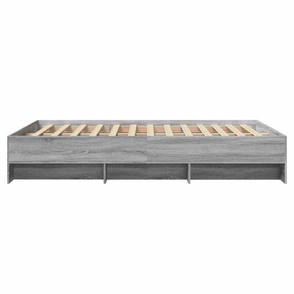 Bettgestell Grau Sonoma 140x190 cm Holzwerkstoff
