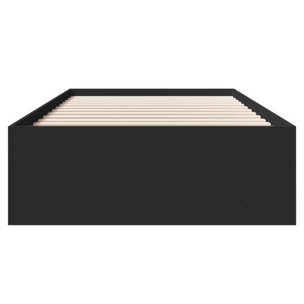 Bettgestell Schwarz 90x190 cm Holzwerkstoff